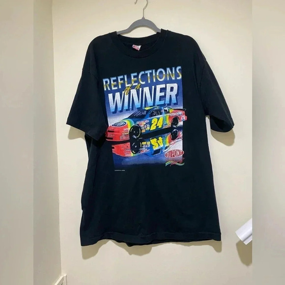 Vintage NASCAR Jeff Gordon 1995 Single Stitch Made in USA size XL shirt Like new - Picture 3 of 14